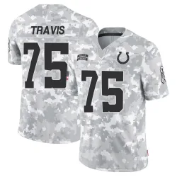 Men's Jalen Travis Indianapolis Colts No.75 Limited 2024 Salute to Service Jersey - Arctic Camo