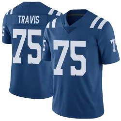 Men's Jalen Travis Indianapolis Colts No.75 Limited Color Rush Vapor Untouchable Jersey - Royal
