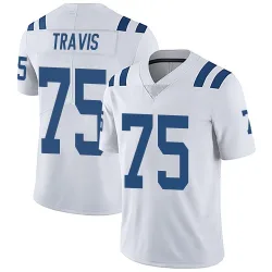 Men's Jalen Travis Indianapolis Colts No.75 Limited Vapor Untouchable Jersey - White