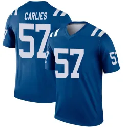 Men's Jaylon Carlies Indianapolis Colts No.57 Legend Jersey - Royal