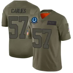 Men's Jaylon Carlies Indianapolis Colts No.57 Limited 2019 Salute to Service Jersey - Camo
