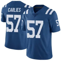 Men's Jaylon Carlies Indianapolis Colts No.57 Limited Color Rush Vapor Untouchable Jersey - Royal