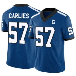 Men's Jaylon Carlies Indianapolis Colts No.57 Limited Indiana Nights Alternate Vapor F.U.S.E. Jersey - Royal