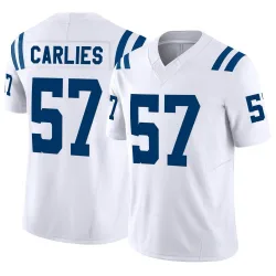 Men's Jaylon Carlies Indianapolis Colts No.57 Limited Vapor F.U.S.E. Jersey - White
