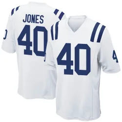 Men's Jaylon Jones Indianapolis Colts No.40 Game Jersey - White