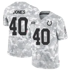 Men's Jaylon Jones Indianapolis Colts No.40 Limited 2024 Salute to Service Jersey - Arctic Camo