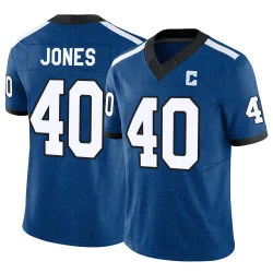 Men's Jaylon Jones Indianapolis Colts No.40 Limited Indiana Nights Alternate Vapor F.U.S.E. Jersey - Royal