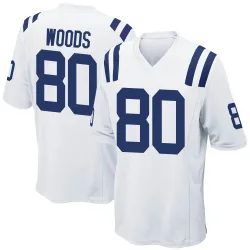 Men's Jelani Woods Indianapolis Colts No.80 Game Jersey - White