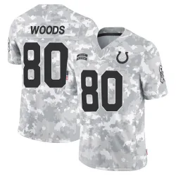 Men's Jelani Woods Indianapolis Colts No.80 Limited 2024 Salute to Service Jersey - Arctic Camo