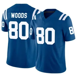 Men's Jelani Woods Indianapolis Colts No.80 Limited Vapor F.U.S.E. Jersey - Royal