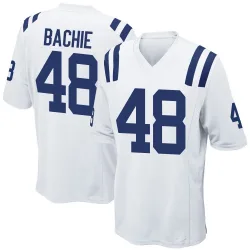 Men's Joe Bachie Indianapolis Colts No.48 Game Jersey - White