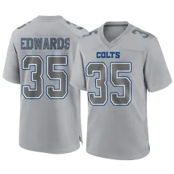 Men's Johnathan Edwards Indianapolis Colts No.35 Game Atmosphere Fashion Jersey - Gray