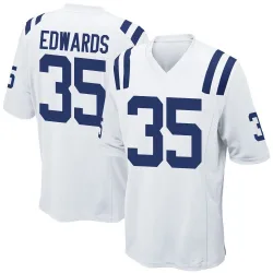 Men's Johnathan Edwards Indianapolis Colts No.35 Game Jersey - White
