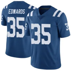 Men's Johnathan Edwards Indianapolis Colts No.35 Limited Color Rush Vapor Untouchable Jersey - Royal
