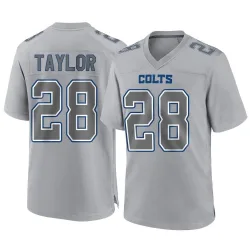 Men's Jonathan Taylor Indianapolis Colts No.28 Game Atmosphere Fashion Jersey - Gray
