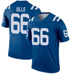 Men's Josh Sills Indianapolis Colts No.66 Legend Jersey - Royal