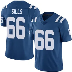 Men's Josh Sills Indianapolis Colts No.66 Limited Team Color Vapor Untouchable Jersey - Royal