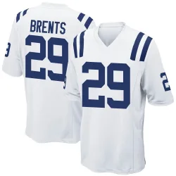 Men's JuJu Brents Indianapolis Colts No.29 Game Jersey - White