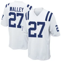 Men's Justin Walley Indianapolis Colts No.27 Game Jersey - White