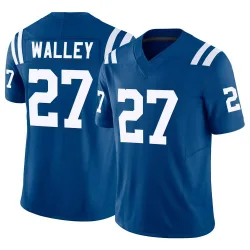 Men's Justin Walley Indianapolis Colts No.27 Limited Vapor F.U.S.E. Jersey - Royal
