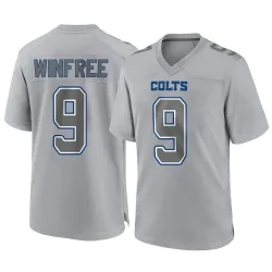 Men's Juwann Winfree Indianapolis Colts No.9 Game Atmosphere Fashion Jersey - Gray