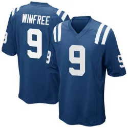Men's Juwann Winfree Indianapolis Colts No.9 Game Team Color Jersey - Royal Blue