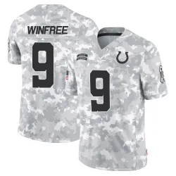 Men's Juwann Winfree Indianapolis Colts No.9 Limited 2024 Salute to Service Jersey - Arctic Camo