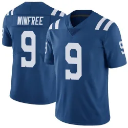 Men's Juwann Winfree Indianapolis Colts No.9 Limited Color Rush Vapor Untouchable Jersey - Royal