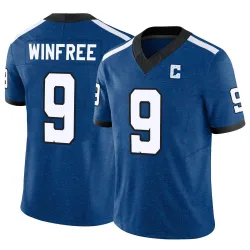 Men's Juwann Winfree Indianapolis Colts No.9 Limited Indiana Nights Alternate Vapor F.U.S.E. Jersey - Royal