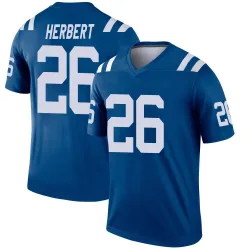 Men's Khalil Herbert Indianapolis Colts No.26 Legend Jersey - Royal