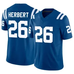 Men's Khalil Herbert Indianapolis Colts No.26 Limited Vapor F.U.S.E. Jersey - Royal