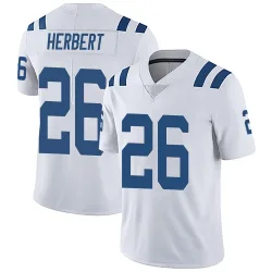 Men's Khalil Herbert Indianapolis Colts No.26 Limited Vapor Untouchable Jersey - White