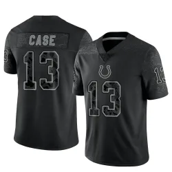 Men's Kody Case Indianapolis Colts No.13 Limited Reflective Jersey - Black
