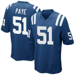 Men's Kwity Paye Indianapolis Colts No.51 Game Team Color Jersey - Royal Blue