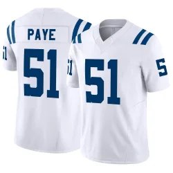 Men's Kwity Paye Indianapolis Colts No.51 Limited Vapor F.U.S.E. Jersey - White