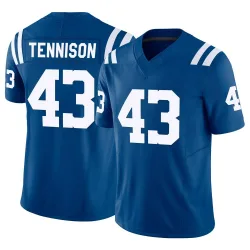 Men's Ladarius Tennison Indianapolis Colts No.43 Limited Vapor F.U.S.E. Jersey - Royal