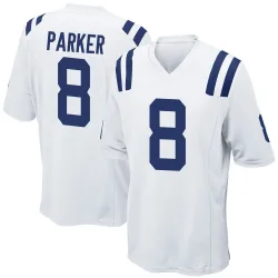 Men's Landon Parker Indianapolis Colts No.8 Game Jersey - White