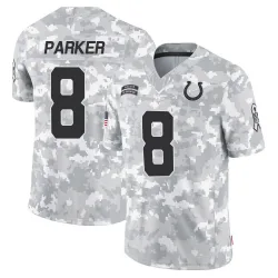 Men's Landon Parker Indianapolis Colts No.8 Limited 2024 Salute to Service Jersey - Arctic Camo