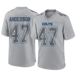 Men's Liam Anderson Indianapolis Colts No.47 Game Atmosphere Fashion Jersey - Gray