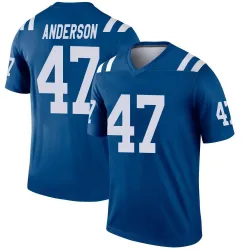 Men's Liam Anderson Indianapolis Colts No.47 Legend Jersey - Royal