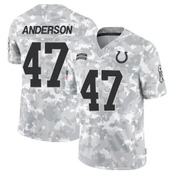 Men's Liam Anderson Indianapolis Colts No.47 Limited 2024 Salute to Service Jersey - Arctic Camo
