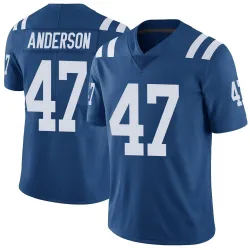Men's Liam Anderson Indianapolis Colts No.47 Limited Color Rush Vapor Untouchable Jersey - Royal
