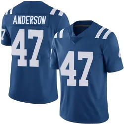 Men's Liam Anderson Indianapolis Colts No.47 Limited Team Color Vapor Untouchable Jersey - Royal