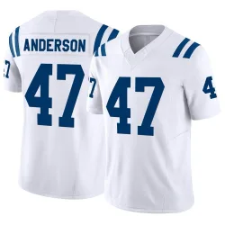 Men's Liam Anderson Indianapolis Colts No.47 Limited Vapor F.U.S.E. Jersey - White