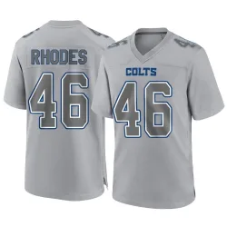 Men's Luke Rhodes Indianapolis Colts No.46 Game Atmosphere Fashion Jersey - Gray