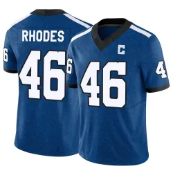 Men's Luke Rhodes Indianapolis Colts No.46 Limited Indiana Nights Alternate Vapor F.U.S.E. Jersey - Royal