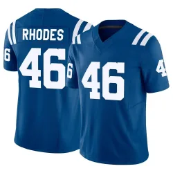 Men's Luke Rhodes Indianapolis Colts No.46 Limited Vapor F.U.S.E. Jersey - Royal
