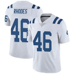 Men's Luke Rhodes Indianapolis Colts No.46 Limited Vapor Untouchable Jersey - White