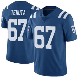 Men's Luke Tenuta Indianapolis Colts No.67 Limited Color Rush Vapor Untouchable Jersey - Royal