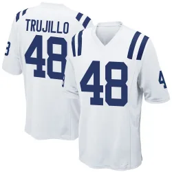 Men's Maddux Trujillo Indianapolis Colts No.48 Game Jersey - White
